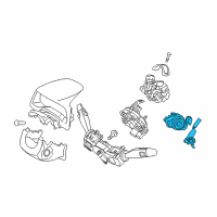 OEM 2018 Hyundai Elantra Ignition Lock Cylinder Diagram - 819002F2F00