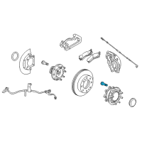 OEM 2012 Chevrolet Silverado 2500 HD Wheel Bolt Diagram - 11610692