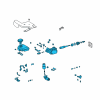 OEM Lexus Brake Booster Assy, W/Master Cylinder Diagram - 47050-24060