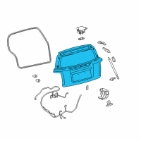 OEM Scion Lift Gate Diagram - 67005-52B70