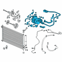 OEM 2013 Acura ILX Compressor Diagram - 38810-RW0-A01