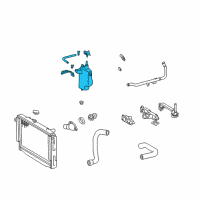 OEM 2003 Toyota Sequoia Reservoir Assembly Diagram - 16470-0F010