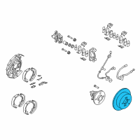 OEM 2007 Kia Rio Disc-Rear Brake Diagram - 584111C800