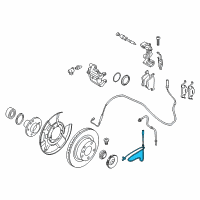 OEM 2017 BMW 230i Rear Abs Wheel Speed Sensor Diagram - 34-52-6-884-421