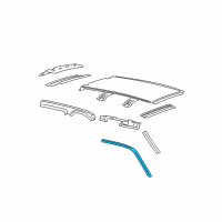 OEM Lincoln Weatherstrip Diagram - EL1Z-7851223-A