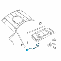 OEM 2019 Dodge Challenger Cable-Hood Latch Diagram - 68185112AB