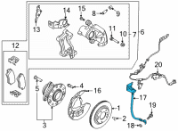 OEM 2022 Kia Sorento Hose-Rear Wheel Rh Diagram - 58738P2000