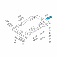 OEM 2012 BMW X5 Interior Reading Light Rear Left Diagram - 63-31-6-972-971