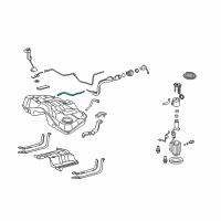 OEM Lexus Hose Sub-Assy, Fuel, NO.3 Diagram - 77409-53020