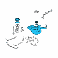 OEM Honda Ridgeline TANK, FUEL Diagram - 17044-T6Z-A11