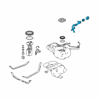 OEM 2017 Honda Ridgeline Pipe, Fuel Filler Diagram - 06160-T6Z-C11