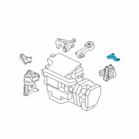 OEM 2010 Honda Civic Stay, Transmission Mounting Diagram - 50855-SNC-A00