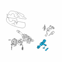 OEM 2009 Kia Amanti Steering Lock Assembly Diagram - 819103F510