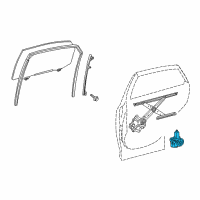 OEM 2015 Lexus RX350 Motor Assy, Power Window Regulator Diagram - 85710-0E031
