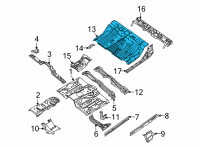 OEM Nissan Frontier FLOOR-REAR, FRONT Diagram - 74512-9BU0A