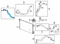 OEM Cadillac CT4 Coolant Hose Diagram - 84819025