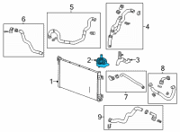 OEM 2020 Cadillac CT5 Cooler Pump Diagram - 13517422