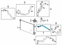 OEM 2022 Cadillac CT4 Coolant Hose Diagram - 84764265