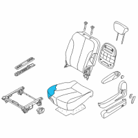 OEM 2014 Kia Sedona Pad Assembly-2ND Seat Cushion Diagram - 891504D110