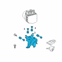 OEM 2014 Scion xD Actuator Assembly Diagram - 44590-52210