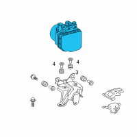 OEM 2008 Scion xD Actuator Assembly Diagram - 44050-52821