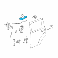 OEM 2010 Dodge Nitro Handle-Exterior Door Diagram - 4589807AB