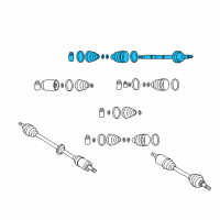 OEM 2008 Kia Rio5 Joint Set-Outer, LH Diagram - 495911G093