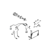 OEM 1996 GMC Sonoma Gasket, A/C Evaporator Fitting Diagram - 52456069