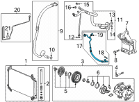 OEM Honda Ridgeline HOSE, DISCHARGE Diagram - 80315-T6Z-A01