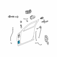 OEM 2020 Dodge Challenger Door Hinge-Lower Left Diagram - 68026643AC