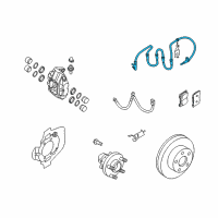 OEM Infiniti G35 Sensor Assembly-Anti SKID Front Diagram - 47910-JK500