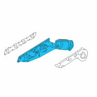 OEM 2017 Nissan Titan Exhaust Manifold With Catalytic Converter Diagram - 140F2-EZ30A