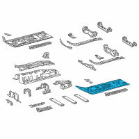 OEM 2021 Toyota C-HR Front Floor Pan Diagram - 58112-F4010