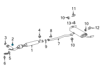 OEM 2022 Lexus NX250 Nut, Lock Diagram - 90177-10005