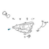 OEM 2012 Lexus IS350 Bolt Diagram - 90109-06374