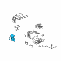 OEM 2001 Acura CL Garnish, Rear Console (Graphite Black) Diagram - 83403-S3M-A00ZB