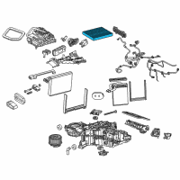 OEM 2018 Cadillac Escalade Filter-Pass Compartment Air Diagram - 23281440