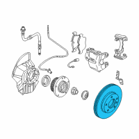 OEM 2006 BMW Z4 Brake Disc, Ventilated, Left Diagram - 34-11-2-282-445