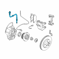 OEM BMW Z4 Brake Hose Front Diagram - 34-32-7-837-484