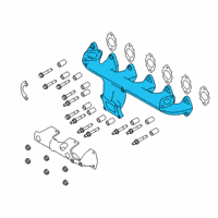 OEM 2019 Ram 2500 Exhaust Manifold Diagram - 68444858AA