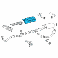 OEM 2020 Lexus RX450h Insulator, Front Floor Heat, NO.3 Diagram - 58155-48040