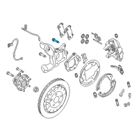 OEM 2015 Ford Mustang Caliper Mount Bolt Diagram - -W719117-S439