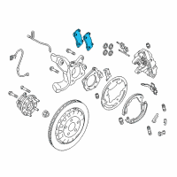 OEM 2018 Ford Mustang Rear Pads Diagram - FR3Z-2200-E