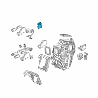 OEM Honda Odyssey Motor Assembly, Air Mix Diagram - 79260-SHJ-A01