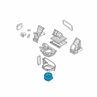 OEM 2009 Kia Rio Blower Motor Assembly Diagram - 971131G000