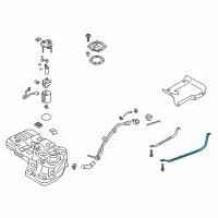 OEM 2019 Hyundai Santa Fe XL Band Assembly-Fuel Tank LH Diagram - 31210-B8000