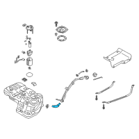 OEM 2018 Hyundai Santa Fe Hose-Fuel Filler Neck Diagram - 31036-B8500