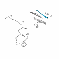 OEM 2007 Ford Five Hundred Wiper Arm Diagram - 6G1Z-17527-B