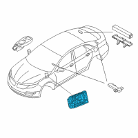 OEM 2015 Lincoln MKZ Control Assembly Diagram - GG9Z-15604-E