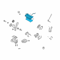 OEM Kia Optima Cover Assembly-Rocker LH Diagram - 224103E130